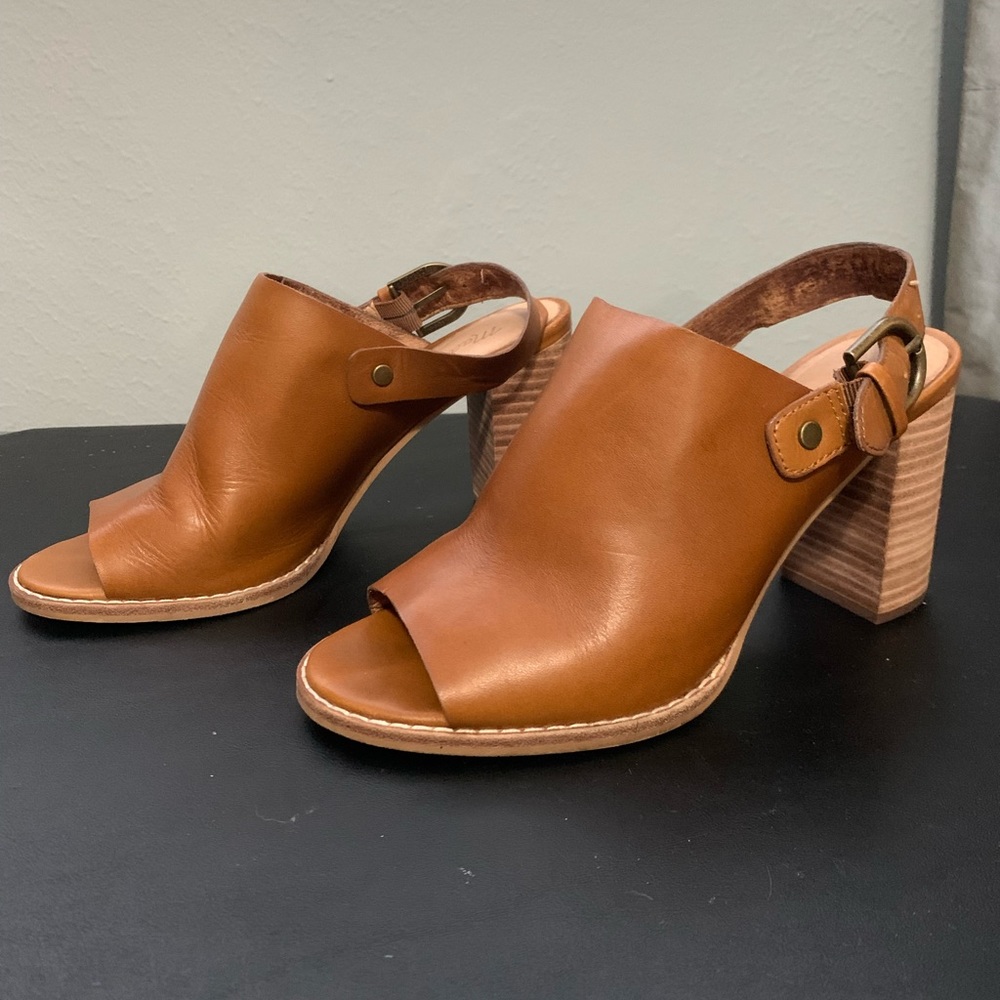 MADEWELL Convertible Slingback Mules Riley Saddle - Size 7